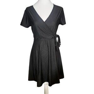 Rolla Coster Black Mini Wrap Dress